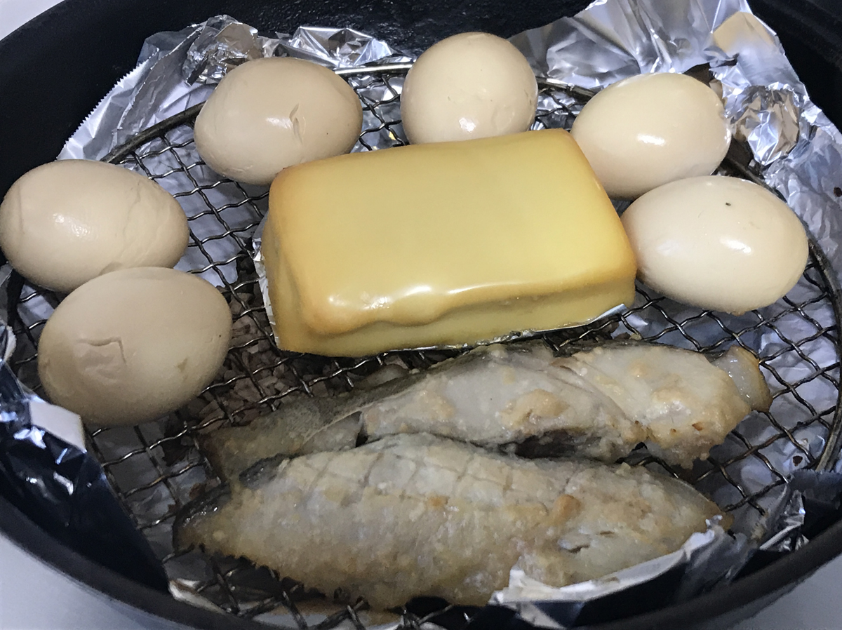 味玉,チーズ,銀鱈の西京焼き,スモーク