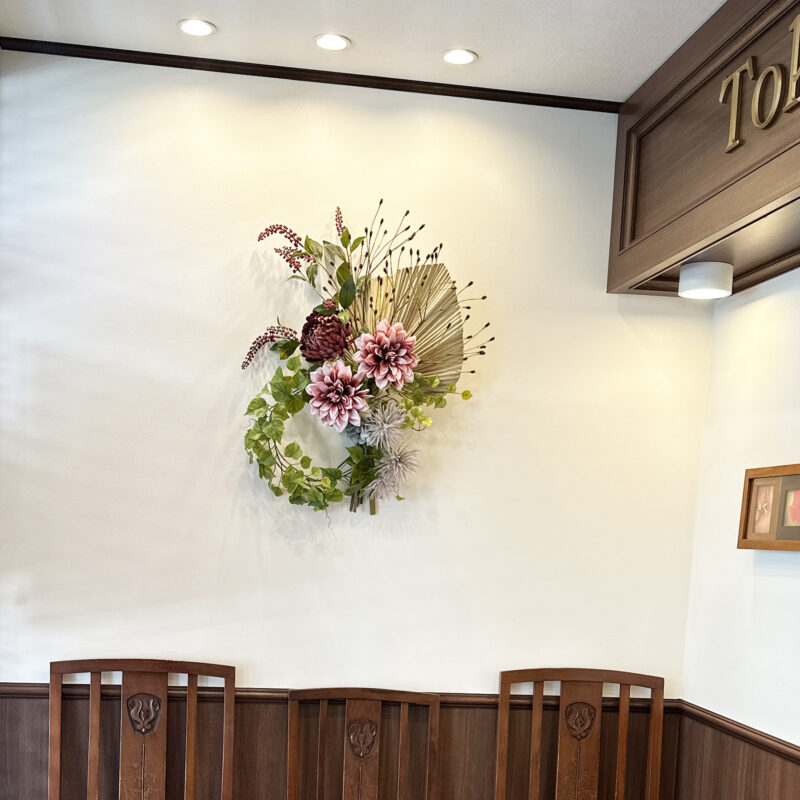 アニマル・アイケア　東京動物眼科醫院,壁面装花,フラワーウォール,空間装飾