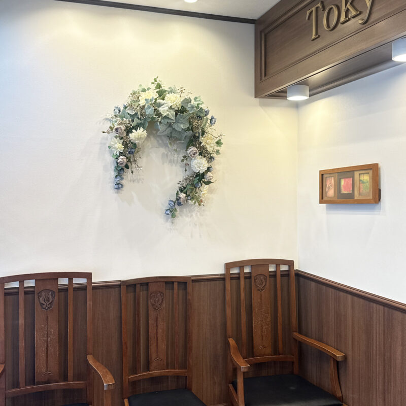 アニマル・アイケア　東京動物眼科醫院,壁面装花,フラワーウォール,空間装飾