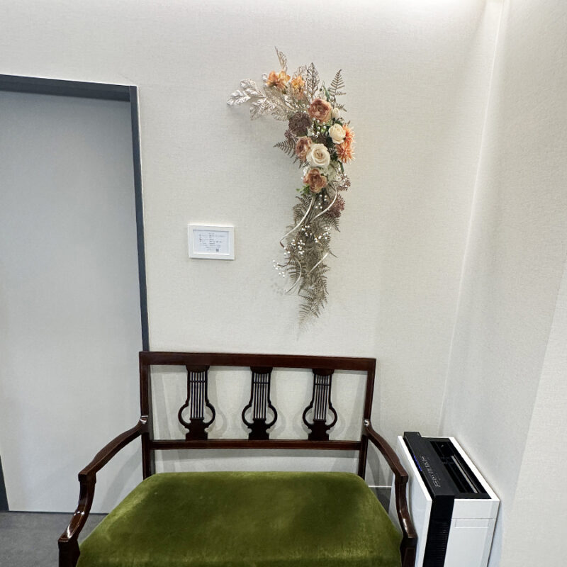 アニマル・アイケア　東京動物眼科醫院,壁面装花,フラワーウォール,空間装飾